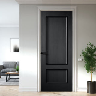 Image: Murcia Black Panel Internal Door - Prefinished