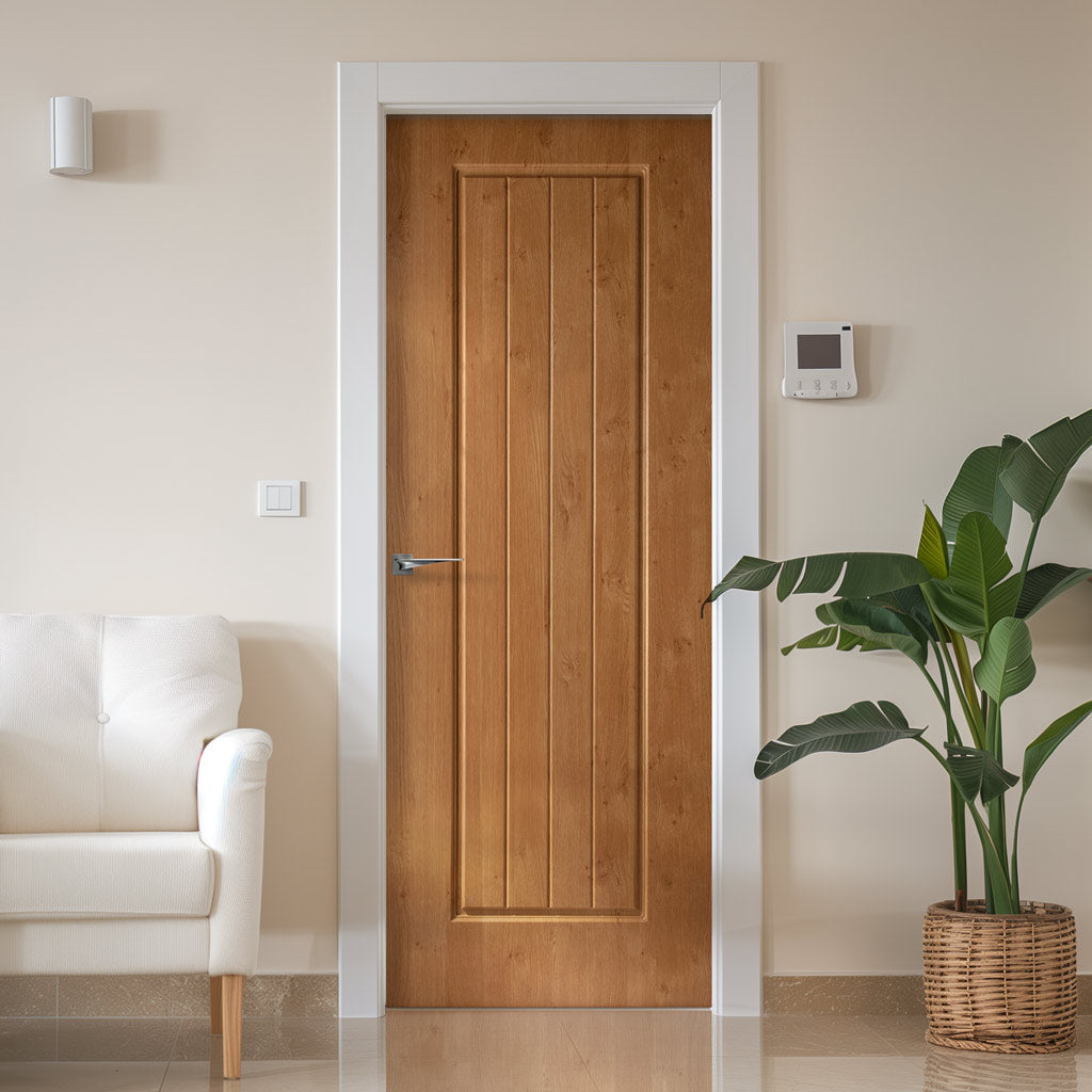 Samantha Irish Oak Grained Internal PVC Door