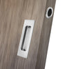 Chester 120mm Sliding Door Oblong Flush Pulls Pair and Single Finger Pull - Polished Stainless Steel