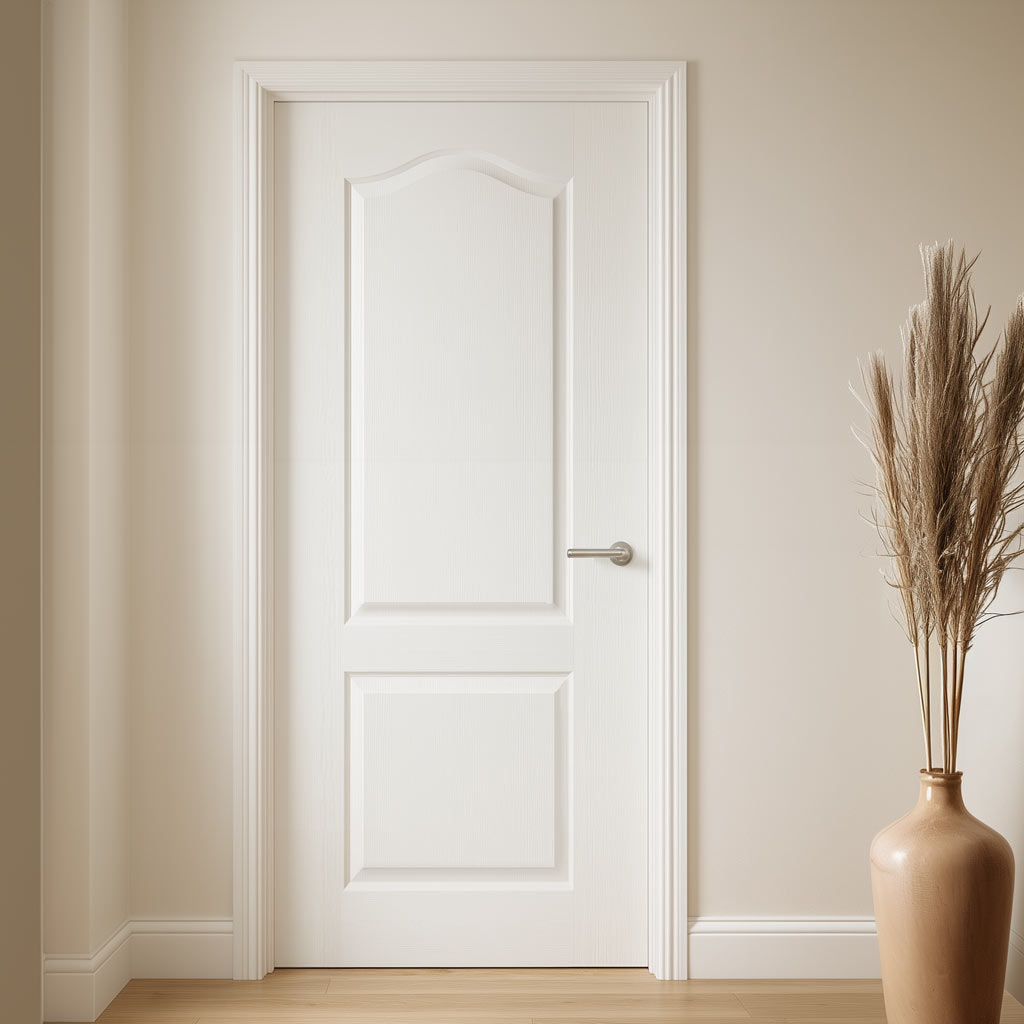 Classic Panel Grained Internal PVC Door - Suitable for Bathrooms
