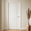 Classic Panel Grained Internal PVC Door - Suitable for Bathrooms