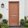 External Door & Frame Set - Colonial 4 Panel Hardwood