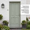 External Door & Frame Set - Colonial 4 Panel Hardwood