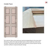 Exterior Colonial Made to Measure 6 Panel Front Door - 57mm Thick - Seven Colour Options