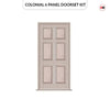 Exterior Colonial 6 Panel Front Door and Frame - Colour Options