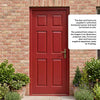External Door & Frame Set - Colonial 6 Panel Meranti Wooden