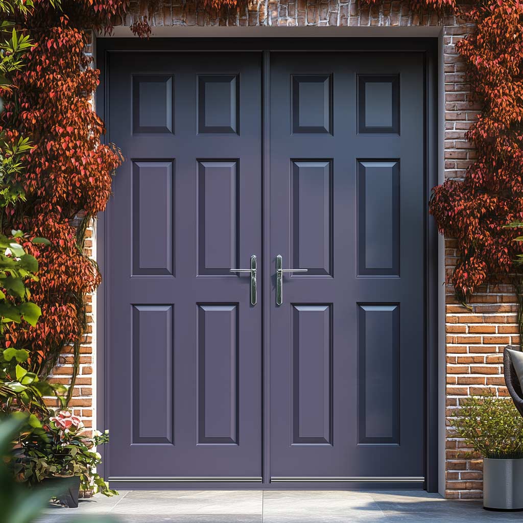 Colonial External Meranti 6 Panel Double Door and Frame Set