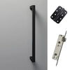 Concord XL 400mm Back to Back Pull Handle Pack - 4 Radius Cornered Hinges - Matt Black