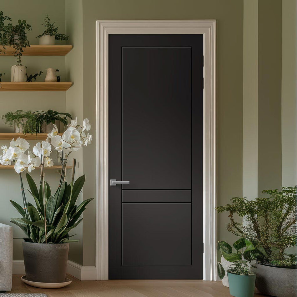 V-Line® Grooved Flush Door V084 - Premium Primed - Six Colour Options