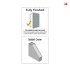 Top Mounted Stainless Steel Sliding Track & Door - Cosmo Black Industrial Door - Laminated - Prefinished
