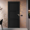 Cosmo Black Industrial Panel Door - Laminated - Prefinished