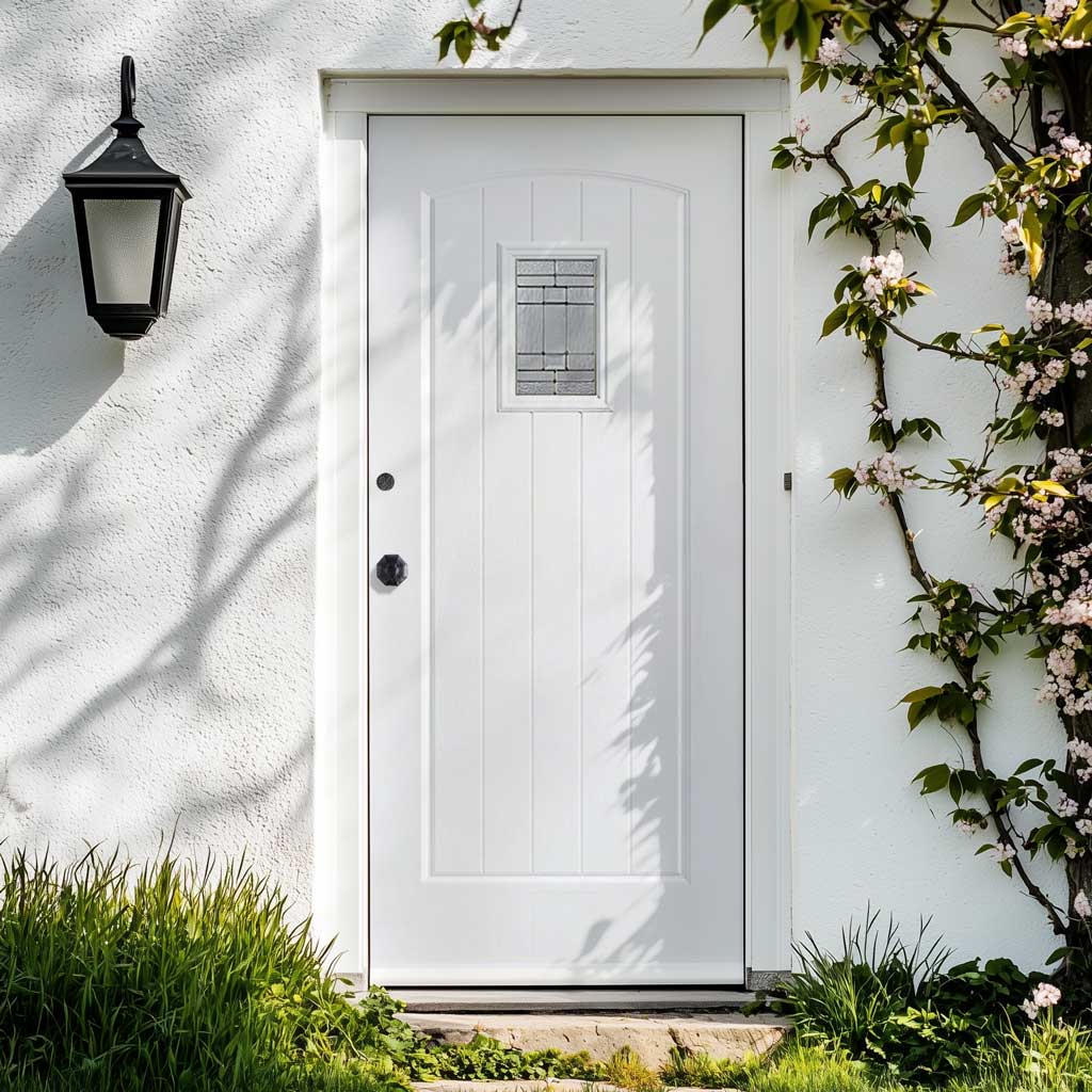 Classic White Front Door