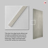 Fire Rated Internal Door - Cottage Light Grey Door - Laminated - Prefinished