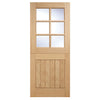 Stable Cottage Door 6L - Clear Double Glazing - Colour Options