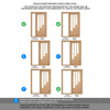 OakRoom Divider - Coventry Contemporary Prefinished Door with Full Glass Side