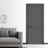 Lerens Panel Solid Wood Internal Door UK Made DD0117P - 7 Colour Options Premium Primed - Urban Lite® Bespoke Sizes