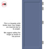 Baltimore 1 Panel Solid Wood Internal Door UK Made DD6301 - Eco-Urban® Heather Blue Premium Primed