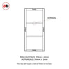 Manchester 3 Panel Solid Wood Internal Door UK Made DD6305 - Eco-Urban® Sage Sky Premium Primed