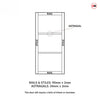 Manchester 3 Pane Solid Wood Internal Door UK Made DD6306G - Clear Glass - Eco-Urban - Colour Options
