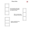 Manchester 3 Pane Solid Wood Internal Door UK Made DD6306SG - Frosted Glass - Eco-Urban - Colour Options