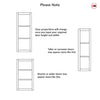 Berkley 2 Pane 1 Panel Solid Wood Internal Door UK Made DD6309 - Tinted Glass - Eco-Urban - Colour Options