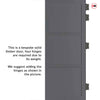 Manchester 3 Panel Solid Wood Internal Door UK Made DD6305 - Eco-Urban - Colour Options