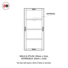 Brooklyn 4 Panel Solid Wood Internal Door UK Made DD6307 - Eco-Urban® Sage Sky Premium Primed