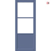 Berkley 2 Pane 1 Panel Solid Wood Internal Door UK Made DD6309G - Clear Glass - Eco-Urban - Colour Options