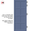 Perth 8 Panel Solid Wood Internal Door UK Made DD6318 - Eco-Urban® Heather Blue Premium Primed