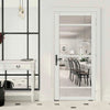Malvan 4 Pane Solid Wood Internal Door UK Made DD6414G Clear Glass - Eco-Urban - Colour Options