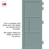 Breda 4 Panel Solid Wood Internal Door UK Made DD6439 - Eco-Urban® Sage Sky Premium Primed