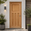 DX 30's Style Exterior Hardwood Front Door and Frame Set with Fittings