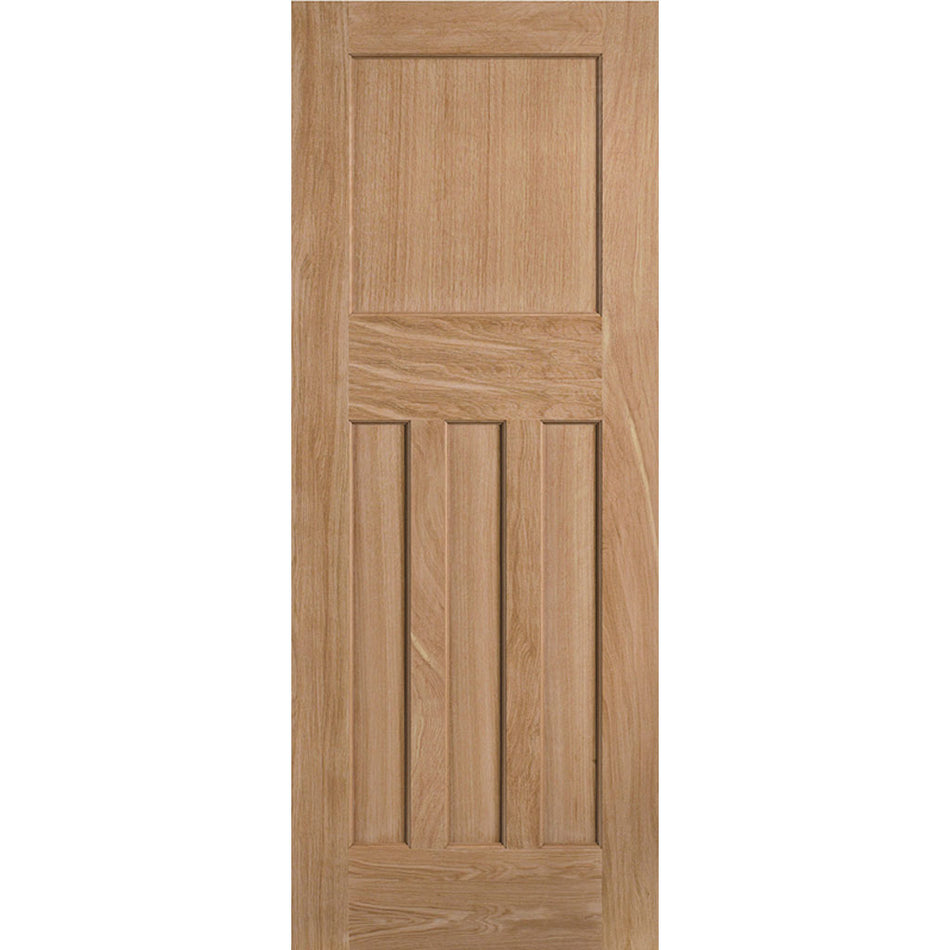 Top Mounted Black Sliding Track & Door - DX30's Panel Oak Internal Door