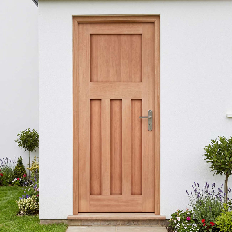 External Door & Frame Set - DX30's Style Hardwood