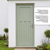 External Door & Frame Set - DX30's Style Hardwood