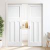 DX30's Panel Double Evokit Pocket Door - White Primed