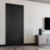 Dalston Black Internal Door - Prefinished - Urban Collection