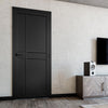 Dalston Black Internal Door - Prefinished - Urban Collection