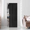 Dalston Black Single Absolute Evokit Pocket Door - Prefinished - Urban Collection
