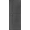 Dalston Black Staffetta Twin Telescopic Pocket Door - Prefinished - Urban Collection