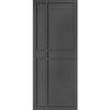 Dalston Black Double Absolute Evokit Double Pocket Door - Prefinished - Urban Collection