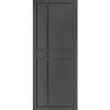 Top Mounted Sliding Track & Dalston Black Double Door - Prefinished - Urban Collection