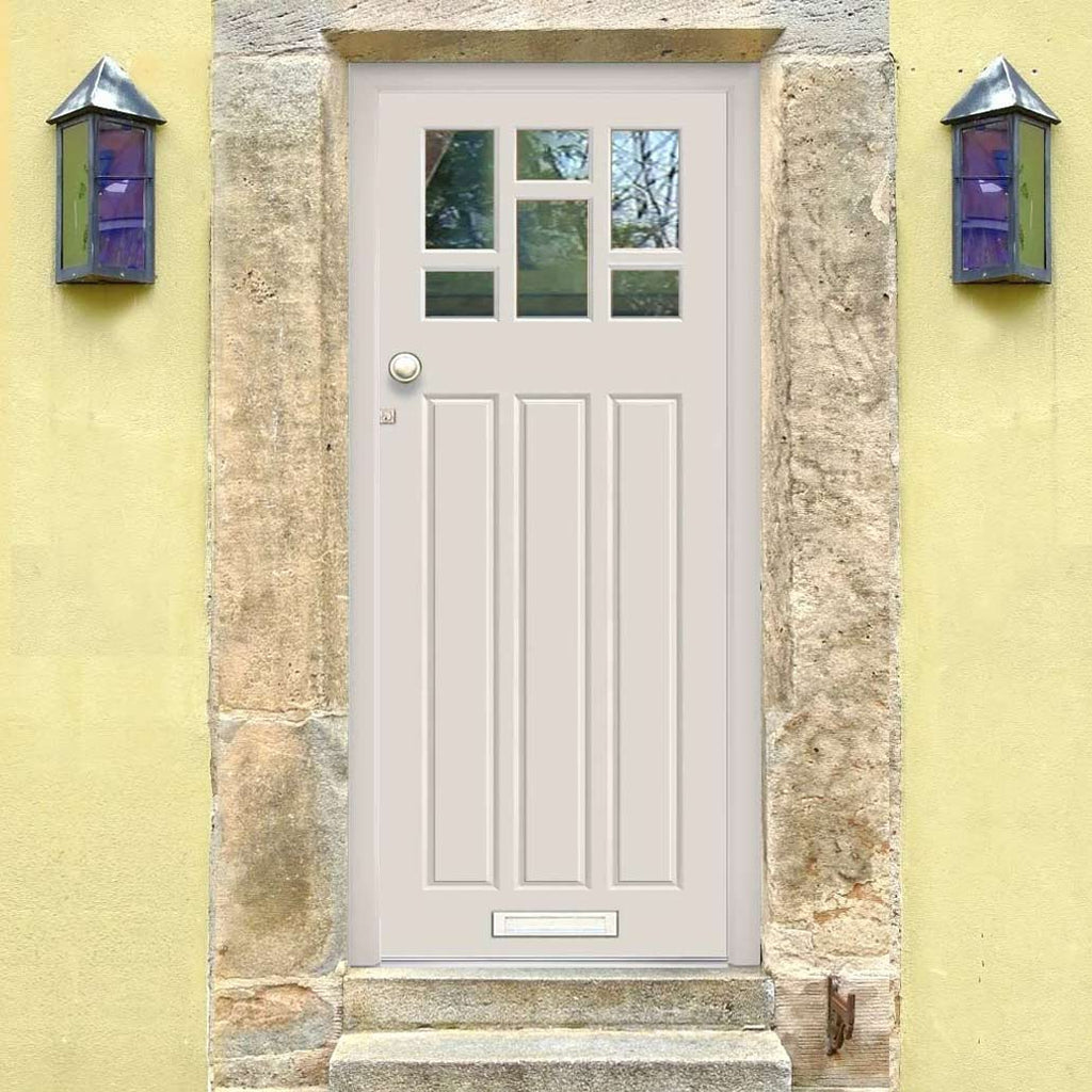 Made to Measure Exterior Dayna Front Door - 45mm Thick - Six Colour Options - Double Glazing