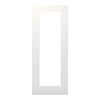 EasiKit Internal Door and Frame Kit - All Fittings Included - Denver White Primed Shaker Internal Door - Clear Glass