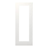 EasiKit Internal Door and Frame Kit - Denver White Primed Shaker Internal Door - Clear Glass