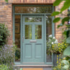 Exterior Victorian Nightingale 3L 2P Door with Two Sidelights & Transom - Customisable: Size, Colour, Glass and Sidelight Options