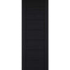 Fire Rated Internal Door - Linear 7 Panel Door - Black Laminated - Prefinished