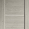 Fire Rated Internal Door - Ladder Light Grey Door - Laminated - Prefinished