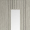 Sydney Light Grey Door - Clear Glass - Laminated - Prefinished