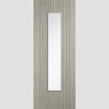 Sydney Light Grey Door - Clear Glass - Laminated - Prefinished